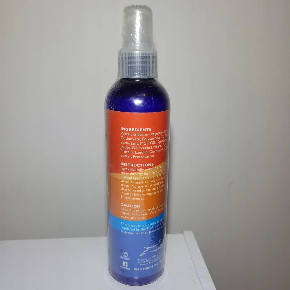 Emmy's Best‎ Pet Products Sun Skin Protector Dog Spray 8-oz bottle NEW